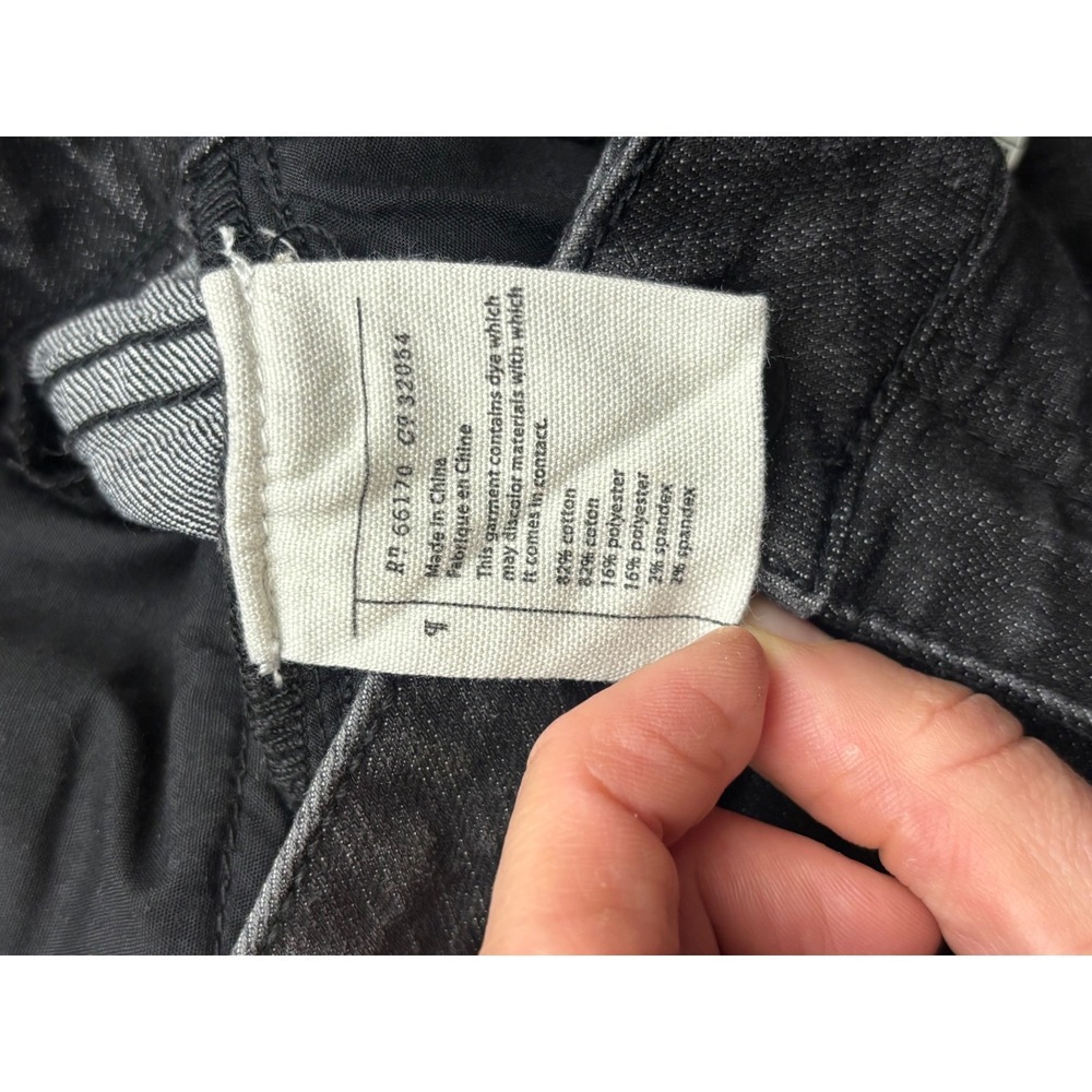 Pilcro and the Letterpress Black Seamed Zip Pocket Slim Flare Jeans Size 26 - Picture 4 of 4